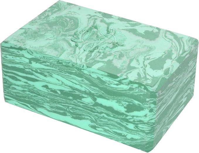 Hugger Mugger 4 in. Foam Yoga Block - Strong and Stable, Beveled Edges for Comfort, Most Favored Block Size, Helps with Alignment and Support in Many Poses