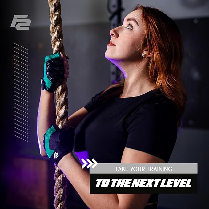 Fit Active Sports Max Grip Weight Lifting Workout Gloves for Gym Lifting, Biking, Fitness Training | Lightweight, Breathable, Non Slip | Men and Women