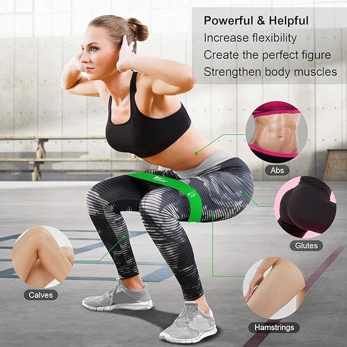 Resistance Bands Set, Himaly Exercise Bands Strength Training Fitness Bands Workout Elastic Bands with Legs Ankle Straps, Door Anchor, Handles & Carry Bag for Home Outdoor Workouts