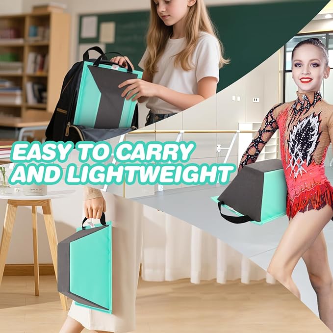 Cheer Stunt Training Stand, PU Non-Slip Stunt Trainer Flyer Stand Cheer for Promotion and Development of Flexibility, Coordination (Green)