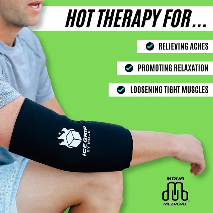 Hot & Cold Therapy Ice Sleeve (Large) - Reusable Gel Pack for Knee, Calf, Elbow, Ankle, Arm, Foot, Wrist Recovery & Pain Relief