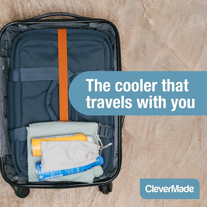 CleverMade Collapsible Insulated Cooler Bag – Leakproof Soft Folding Cooler for Beach, Travel, Car