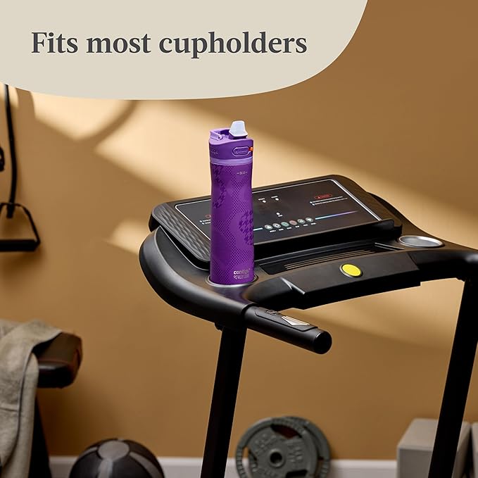 Contigo x Ally Love Ashland Chill 2.0, Stainless Steel, Spill Proof Water Bottle with AutoPop Easy Lean Lid, BPA Free, 24oz, Violet