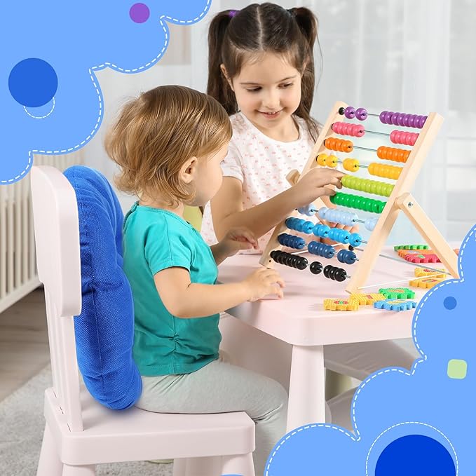 Fumete 8 Pcs 16 Inch Round Floor Cushions for Kids and Toddlers, Flexible Seating Classroom Furniture Floor Pillow for Home, Daycare, Preschool, Yoga and Meditation (Light Blue)