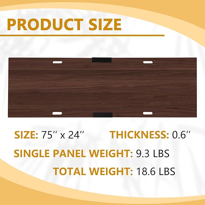 Yoga Mat Board for Carpet, Portable Yoga Mat Thick for Carpet, Grass, Uneven Surfaces, 75" x 24" Indoor/Outdoor Stability Base for Yoga, Pilates