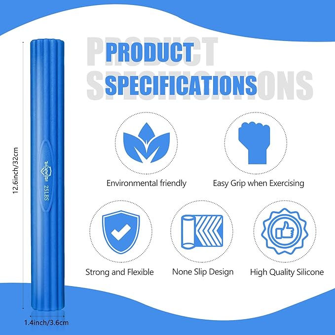 Flex Therapy Bar,Twist Bar for Physical Therapy & Resistance Bar for Golfers Elbow,Tendinitis,Wrist,Forearms Pain, Improve Grip Strength and Relieve Pain