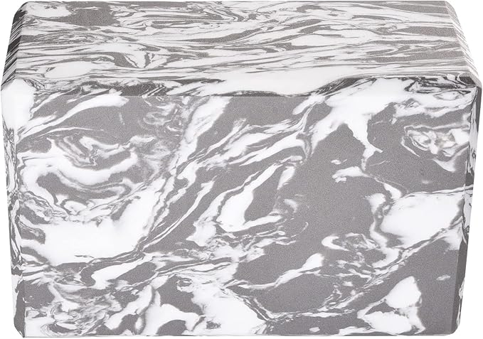 Hugger Mugger 4 in. Foam Yoga Block - Strong and Stable, Beveled Edges for Comfort, Most Favored Block Size, Helps with Alignment and Support in Many Poses