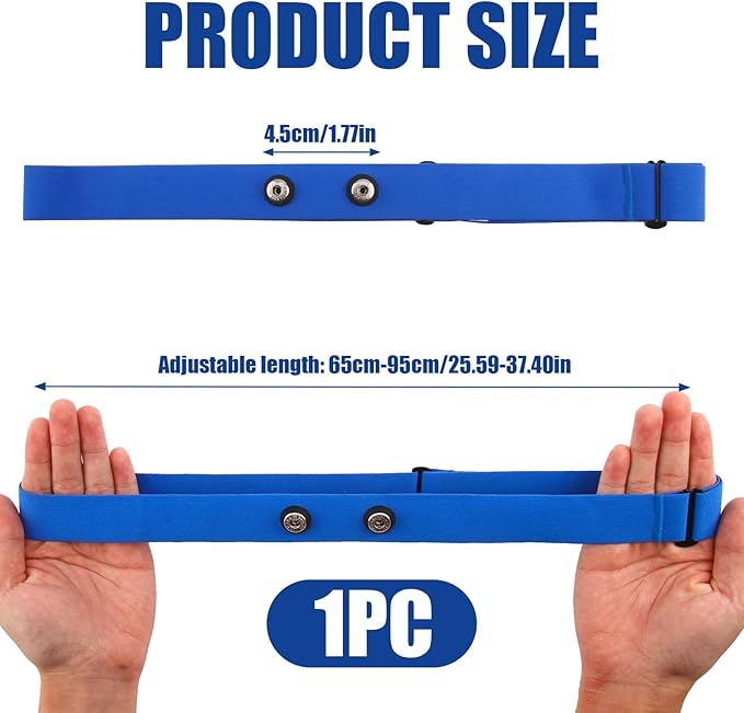 Heart Rate Monitor Chest Band for Polar H10 H9 H7, Adjustable Waterproof Replacement Chest Strap Compatible with Polar Garmin