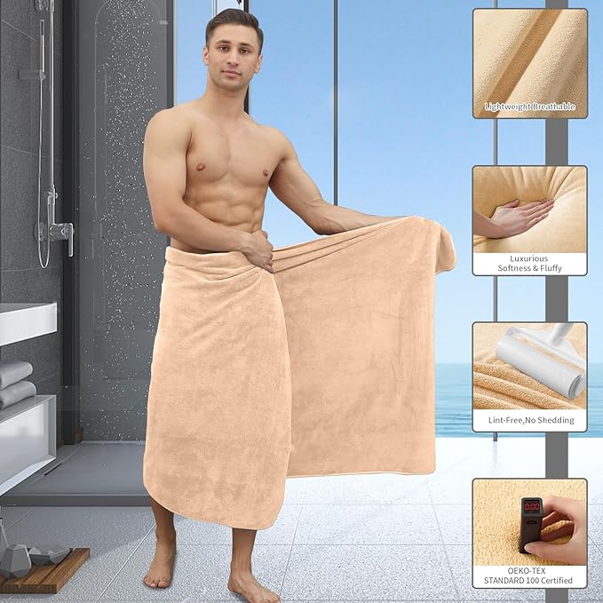 Extra Large Bath Sheet 4 Piece (35"x70")-Ultra Soft Oversized Bath Towel,Bath Sheet Set for Bathroom Hotel,Highly Absorbent Quick Dry Shower Towel Set for Adults,Bathroom Towel