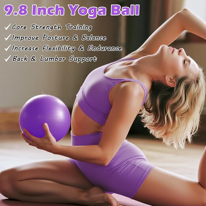 Pilates Kit for Home Workouts – Pilates Equipment Set with Ring, Ball, Resistance Bands, Pilates Accessories, Pilates Essentials Kit for Women, Yoga & Workout Sets, Pilates Sets for Home Exercise