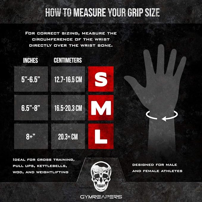 Gymreapers Weight Lifting Grips (Pair) for Heavy Powerlifting, Deadlifts, Rows, Pull Ups, with Neoprene Padded Wrist Wraps Support and Strong Rubber Gloves or Straps for Bodybuilding