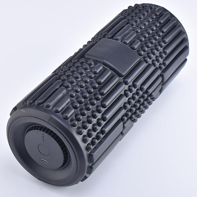 VibePro Flow Vibrating Foam Roller - 5-Mode Vibrating Massage Roller for Muscles Deep Tissue, Recovery, & Pain Relief - High-Intensity Electric Foam Roller for Back, Legs & Shoulders - Rechargeable