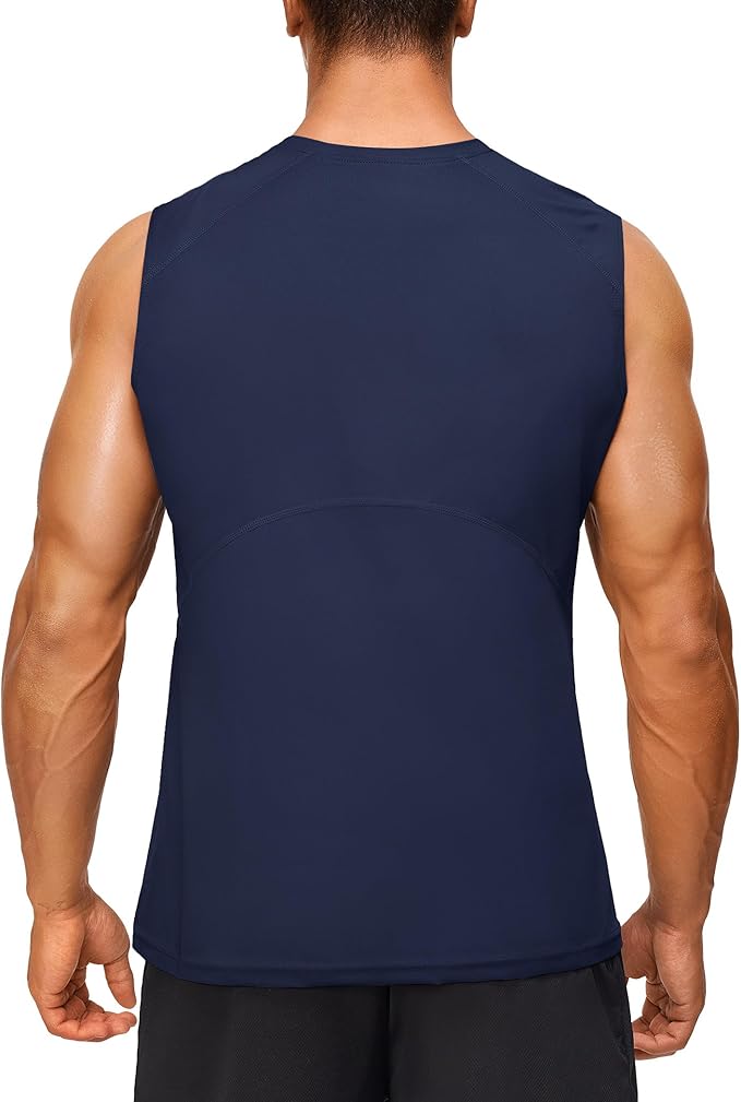 Junlan Sauna Suit for Men - Sleeveless Sauna Shirt Sweat Vest for Gym Workout