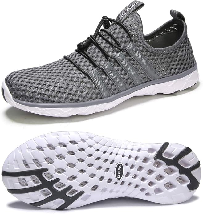 DLGJPA Men's Lightweight Quick Drying Aqua Water Shoes Athletic Sport Walking Shoes