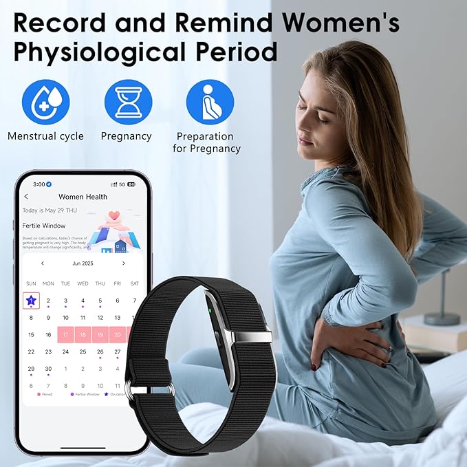 Smart Health Wristband, Wearable Activity & Fitness Tracker 24/7 Heart Rate Blood Oxygen Blood Pressure Temp Monitor Sleep Calorie Tracker 50+ Sport Modes Waterproof Health Tracker for Women Men