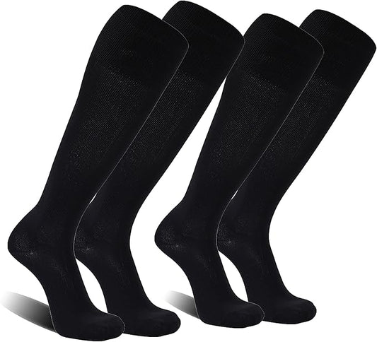 FOOTPLUS Baseball Softball Socks, Unisex Over Knee High Solid Sports Rugby Soccer Homecoming Socks