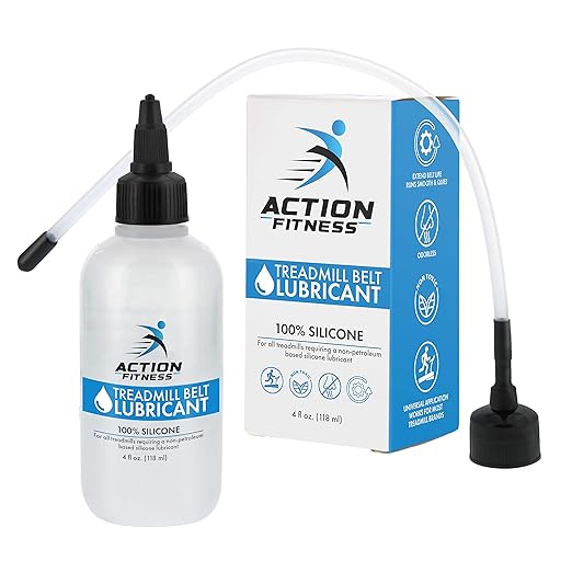 100% Silicone Treadmill Lubricant for Belt Maintenance - 4oz Bottle, Dual Applicators for Easy Lube Application - Extends Life, Smooths Operation