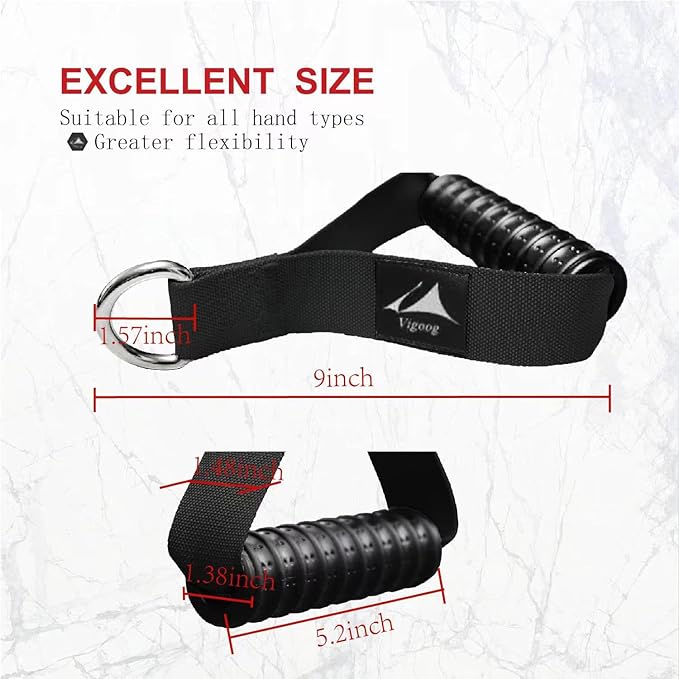 Heavy Duty Gym Workout Handles Attachment for Cable Machine,Resistance Band,Pulley System Home Exercise Equipment, Compatible with Bowflex,Total and Smith, Comfortable and Stronger Grip