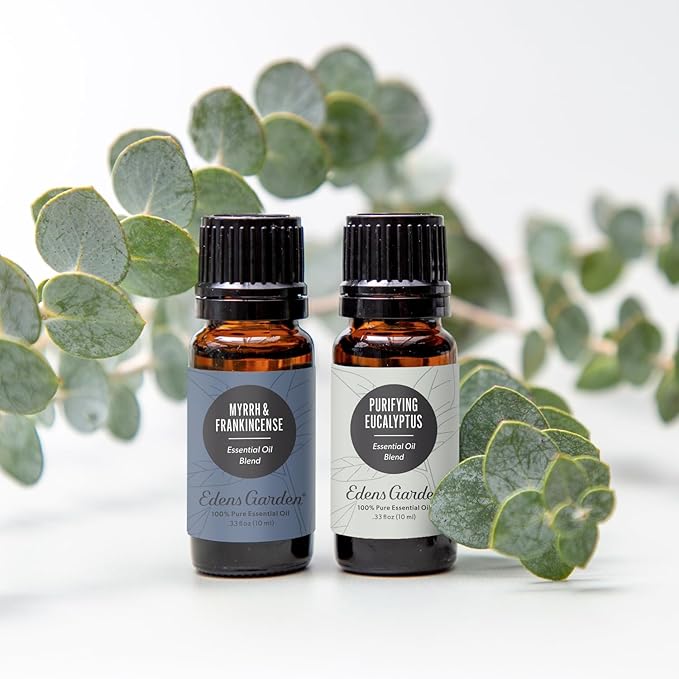 Edens Garden Myrrh & Frankincense Essential Oil Roll-On Blend- 100% Pure Premium Grade, Natural, Therapeutic, Aromatherapy, Kid & Skin Safe, The Best for Body, Gifts Pre-Diluted 10 ml (.33 fl oz)