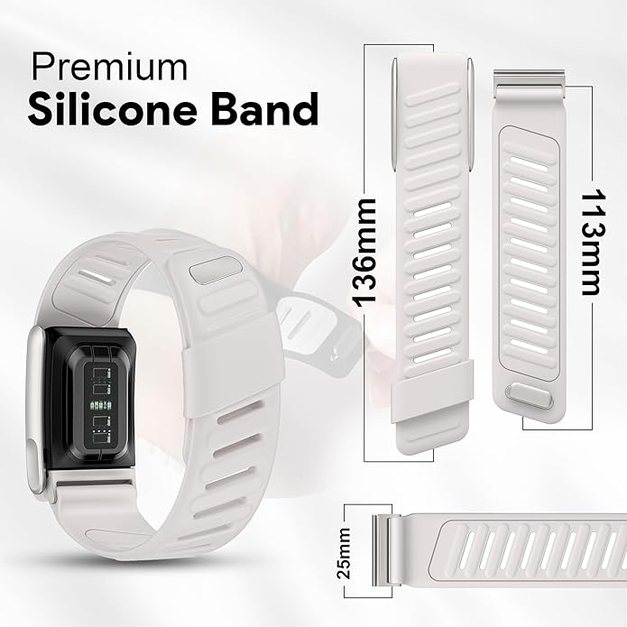 Silicone Sport Replacement Band Compatible with WHOOP 5.0, One, Peak, and Life Fitness Tracker – Breathable, Durable & Comfortable | Not for Whoop Gen 4