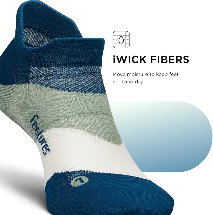 Feetures Elite Ultra Light Cushion Ankle Socks - Sport Sock with Targeted Compression