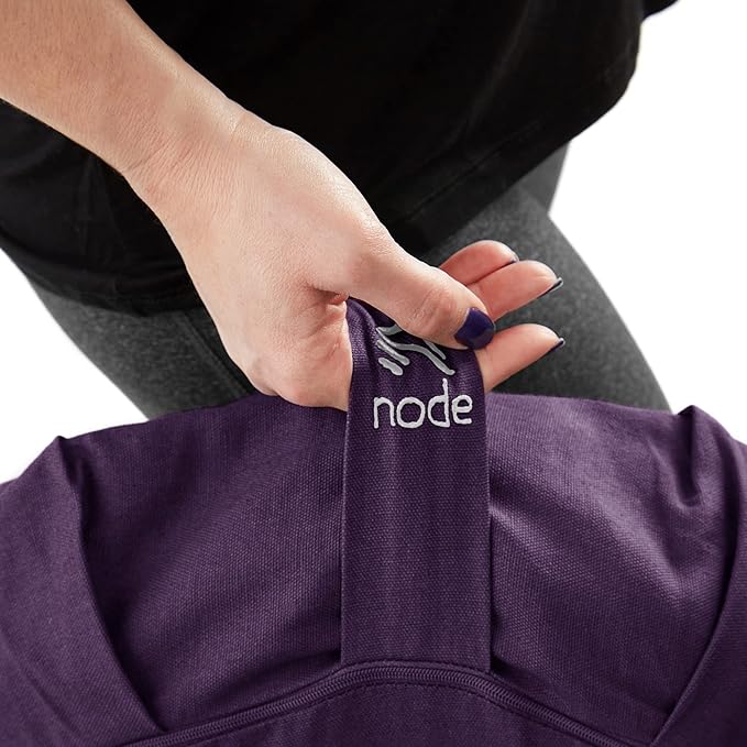 Zafu Meditation Cushion, 15" Round Buckwheat Yoga Pillow with Organic Cotton Cover