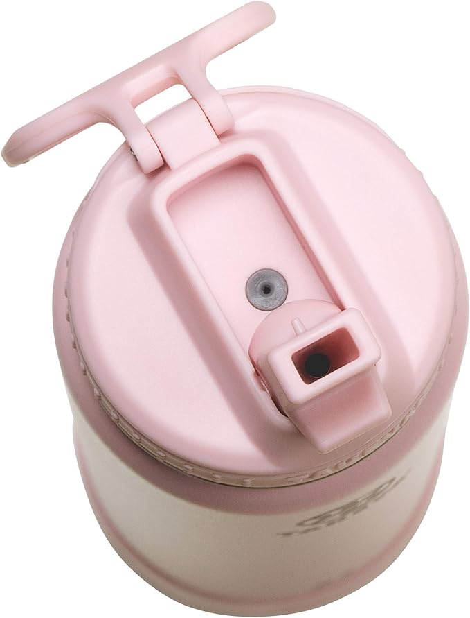 Takeya Actives Water Bottle with Straw Lid - Bottle with Double Stainless Steel Insulation - Dishwasher Safe & BPA-Free - Bottle with Straw Lid & Removable Bumper - 22 oz, Blush