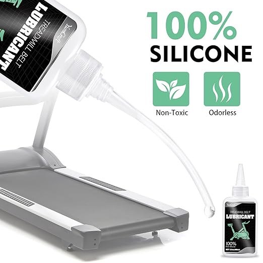 Treadmill Belt Lubricants/Lubes, Silicone Treadmill Oil, 100% Pure Silicone Treadmill Lube Suitable for Most Treadmills, Non-Toxic and Odorless, Reduce Friction Lubricant with Tubes, Soft Tubes, 7oz