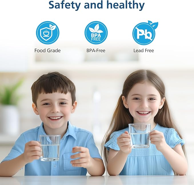 2-pack Faucets Filter Cartridge Replacement, Compatible with Brita® Faucet Water Filtration System, Brita® 36311, 36313, FR-200, FF-100, Silver