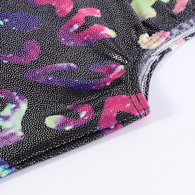 EQSJIU Leotards for Girls Gymnastics Sleeveless Sparkly Toddler Tumbling Outfits Dance Clothes Biketards for Kids 1-10 Years