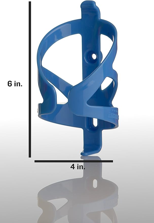 Bike Water Bottle Holder & Bottle Combo – 2-Pack 22 oz Sports Squeeze Bottles with Pull Top Cap & Easy-Install Bike Cage – Made in USA – 50 Strong Brand