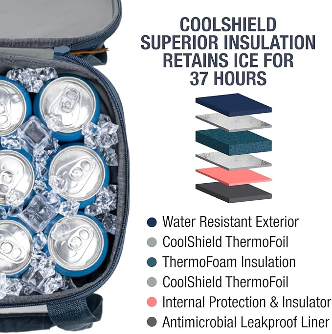 CleverMade Collapsible Insulated Cooler Bag – Leakproof Soft Folding Cooler for Beach, Travel, Car