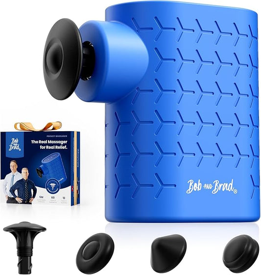 BOB AND BRAD P5 Mini Massage Gun, Pocket-Size Massager for Travel, Ultra-Small Portable Massage Gun for Back & Shoulder Daily Comfort, FSA Quiet Massager HSA Eligible, Gift for Family, Only 0.49 lb