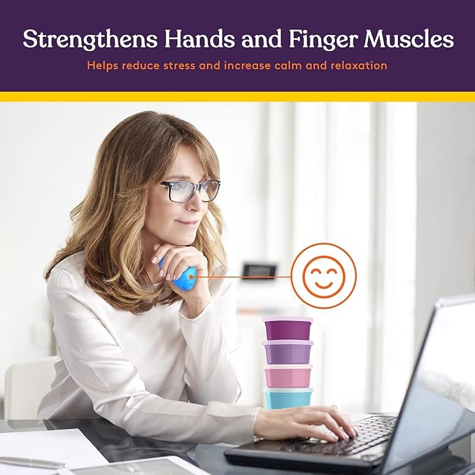 Special Supplies Therapy Putty for Teens and Adults - Resistive Hand Exercise Stress Relief Therapy Putty Kit, Set of 4 Strengths, Three Ounces of Each Putty (Unicorn Colors)