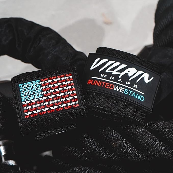 Villain Wrist Wraps for Weightlifting & Powerlifting – Adjustable Support Straps for Men and Women – Ideal for Strength Training, CrossFit, Bodybuilding – Durable Comfort to Eliminate Wrist Pain