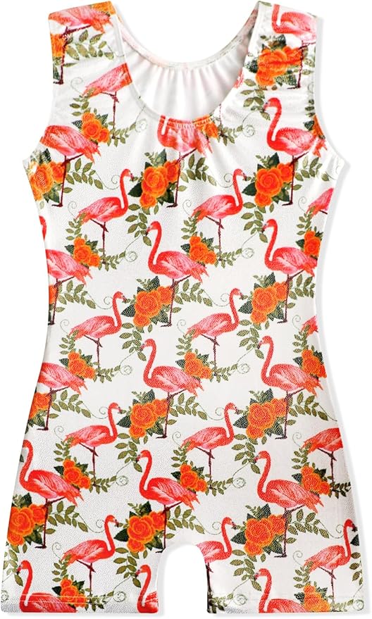 EQSJIU Leotards for Girls Gymnastics Sleeveless Sparkly Toddler Tumbling Outfits Dance Clothes Biketards for Kids 1-10 Years