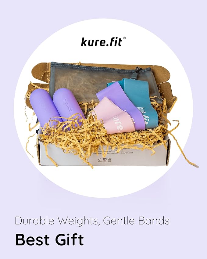 Hand Weight Bars for Women (2.2 LB) | Resistance Booty Bands | Pilates, Yoga, Dance, Aerobics, Running, Cardio, Gym, Strength Training | Non-Slip | Portable Dumbbells | Women & Men