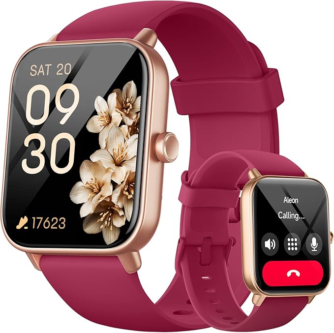 aeac Smart Watch, Alexa Built-in, Stable Bluetooth Call, Fitness Tracker with Heart Rate/SpO2/Stress/Sleep Monitor, Smartwatches for Women 110+ Sports, IP68 Waterproof Smartwatches for iOS Android