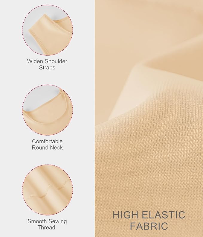 Gotoly Men Compression Shirt Shapewear Slimming Body Shaper Vest Undershirt Tummy Control Tank Top