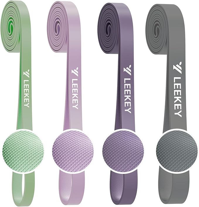 LEEKEY Resistance Bands Set for Pull-Up Assistance & Full-Body Training, Multi-Level Exercise Bands with Bag for Home Workouts, Physical Therapy, Strength Training (Men/Women)