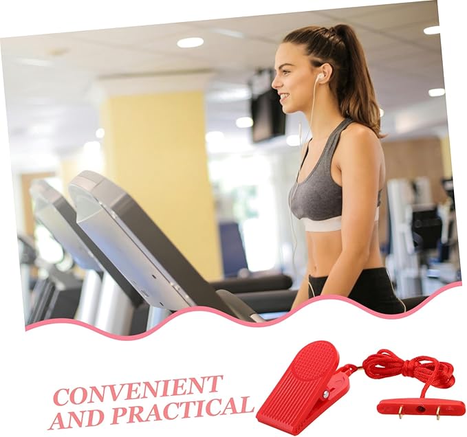 Treadmill Emergency Stop Switch Replacement Key Treadmill Safety Key with Dual Insert Fitness Equipment
