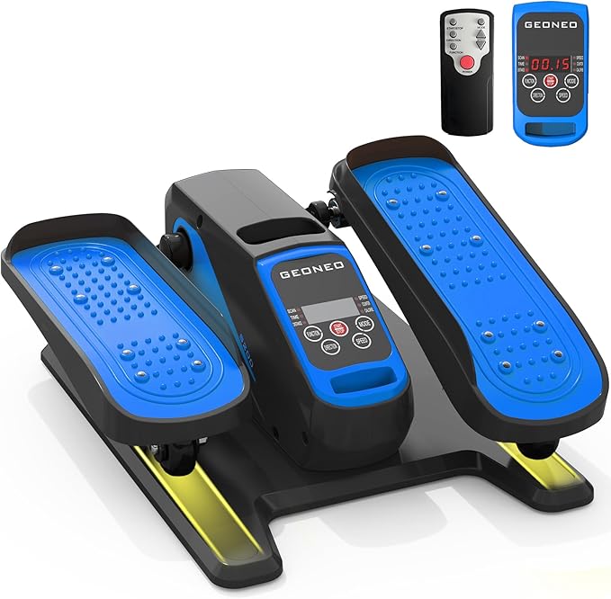 Under Desk Elliptical Machine, Electric Ellipse Leg Exerciser for Senior, Quiet and Compact Electric Seated Pedal Exerciser for Home with Remote Control and 12 Adjustable Speeds