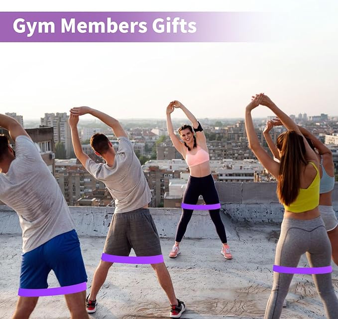 100 PCS Bulk Resistance Bands, Loop Exercise Bands Set for Gym Members Sports Class Students Gift, 5 Pieces Each Set with Storage Bag, Fitness Bands for Outdoor Home Gym Yoga Pilates