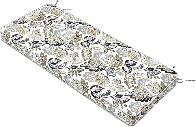 Outdoor Bench Cushion, Bench Furniture Cushion 48x18x3 Inch, Porch Swing Cushions for Home Garden Loveseat Couch Sofa Glider, Dailey Tan