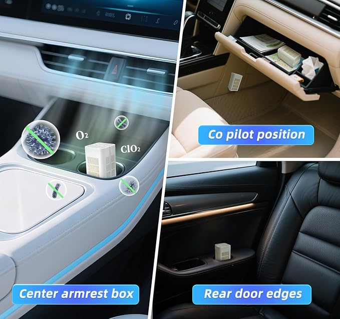 Unscented Household Odor Eliminator, Effective in 24 Hours & Lasts 12 Months Without Replacement, Long-Lasting Deodorizer for Fridge, Closets, Shoes, Cars & Small Spaces, 1 Pack