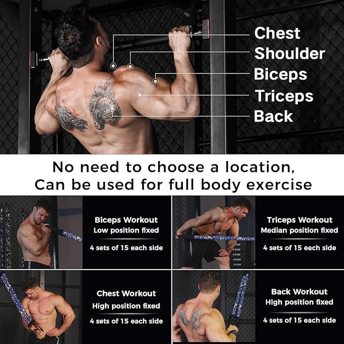 Innstar Pull Up Assistance Bands, 3 Heavy-Duty Adjustable Pull Up Bands Set, Pull Up Bands Assistance Bands for Enhanced Strength Training