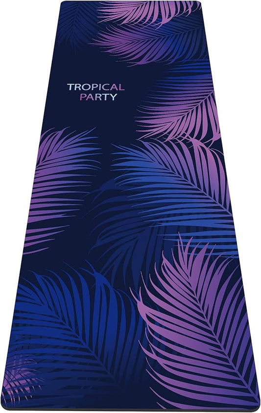 nuveti Yoga Mat Print Extra Thick TPE Non Slip Fitness Exercise Mat with Carrying Bag,72"x24" Extra Thick 6MM Exercise & Workout Mat for Yoga, Pilates Fitness and Floor Exercises