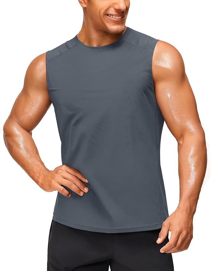 Junlan Sauna Suit for Men - Sleeveless Sauna Shirt Sweat Vest for Gym Workout