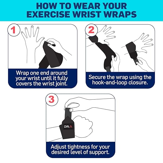 Dr. Arthritis Doctor Developed Wrist Brace, Wrist Wraps for Tendonitis, Hand Support, Ideal for Fitness, Weightlifting (Pair)