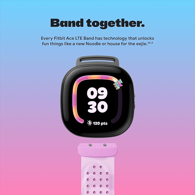 Fitbit Google Ace LTE - Kids Smartwatch with Call, Message, GPS, and Activity-Based Games, Ace Pass Data Plan Required - Spicy - Moovin
